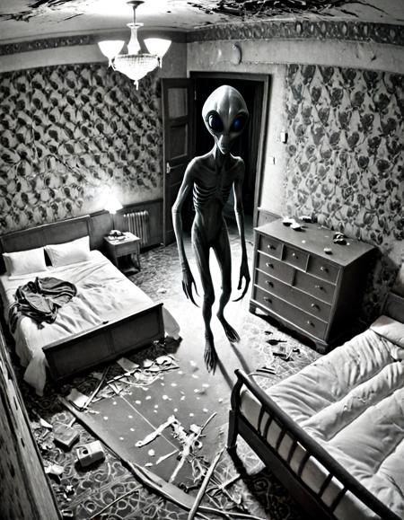 Alien CCTV SDXL