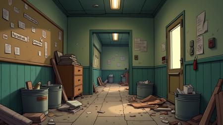 Abandoned Office DX - FLUX.dev