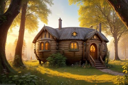 Better Hobbit House - fantasy cottage in the style of Lord of The Rings