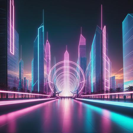 Neon Cyberpunk Vaporwave FLUX & SDXL