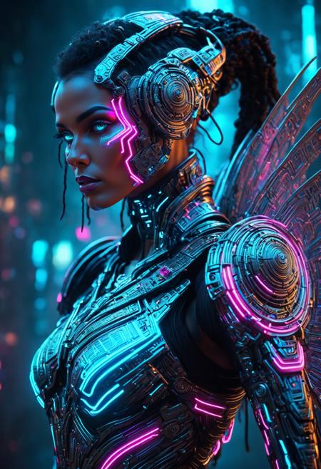 Glowing Neon Cyberpunk XL