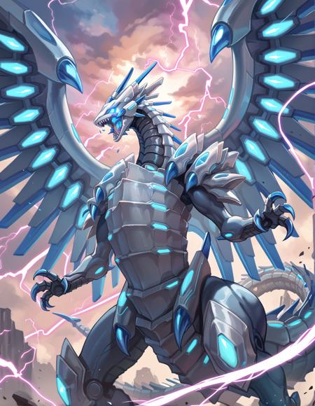 Yu-Gi-Oh! - Blue Eye Chaos Max Dragon (ブルーアイズ・カオス・ＭＡＸ・ドラゴン) PonyXL