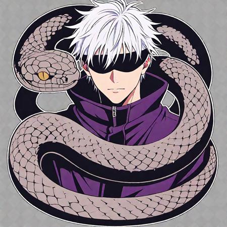 Snake Character Sticker illustriousXL