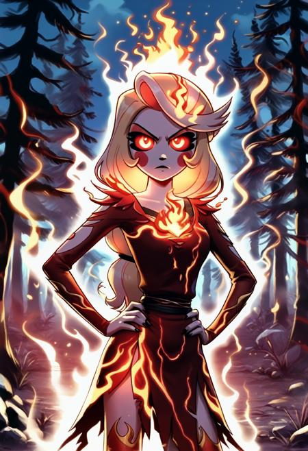 Fire Girl & Fire Aura [Pony XL]