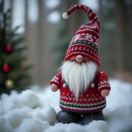 Festive Gnome with Covered Face - Tomte - Nisse