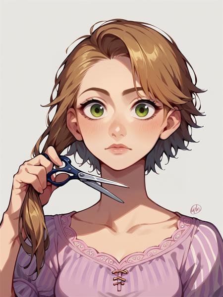Haircutting & Holding Scissors/Knife/ect