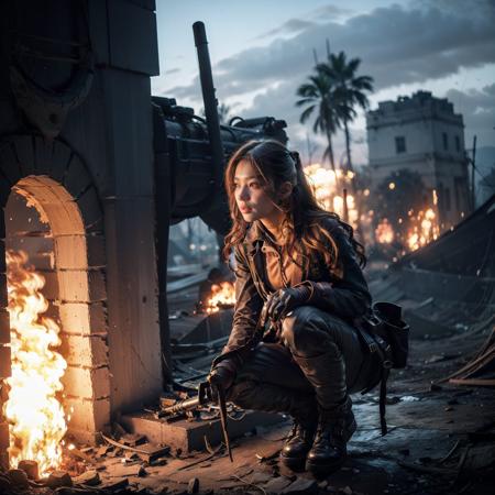 Flame scene