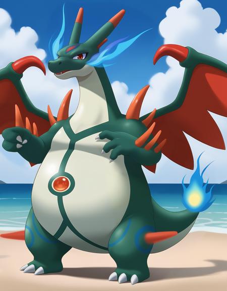 Mega Charizard X2 - Pocketown (Pokemon) - SDXL(Pony)