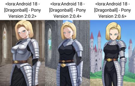 Android 18 - Dragon Ball Z / Super - SDXL / PONY / SD15 - UPDATE