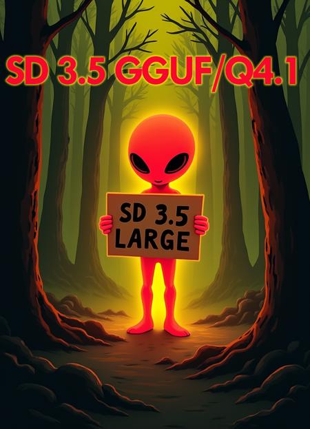 SD 3.5 Large GGUF Q4/Q4.1 Q5/Q5.1 Q8 F16版本Q4.1 (ID: 992697)