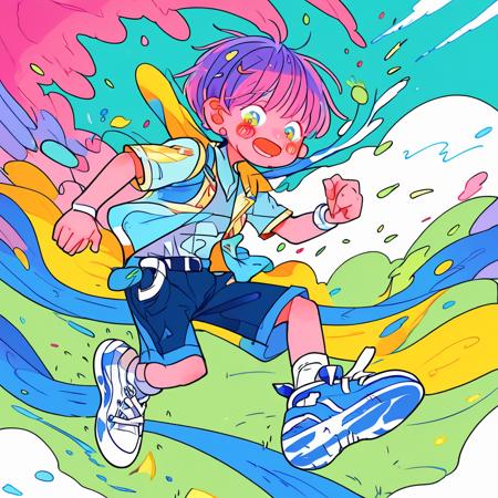 Chaotic Colorful Anime