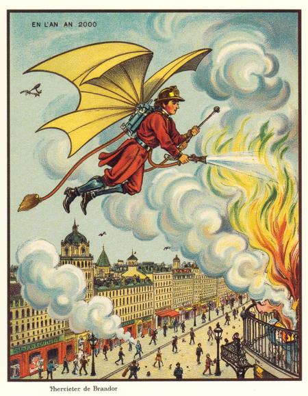 19th century retro futurism - Jean-Marc Côté Style