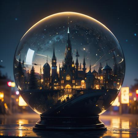 Christmas crystal ball