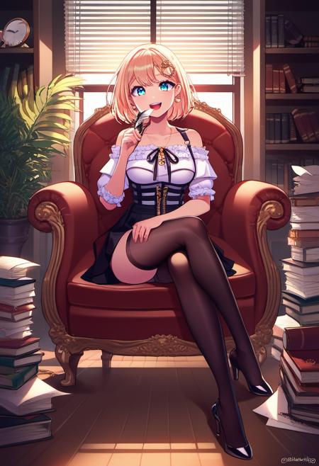 Amelia Watson (4 outfits + Smol Ame) for PonyXL
