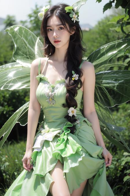 JAY - GREEN BUTTERFLY DRESS