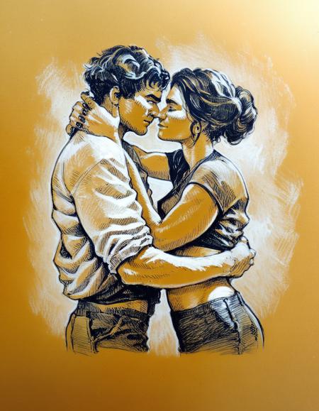 Joschek's Artstyles for Pony版本drawing on toned paper (ID: 447917)