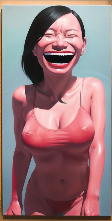 Yue Minjun signature smile Style