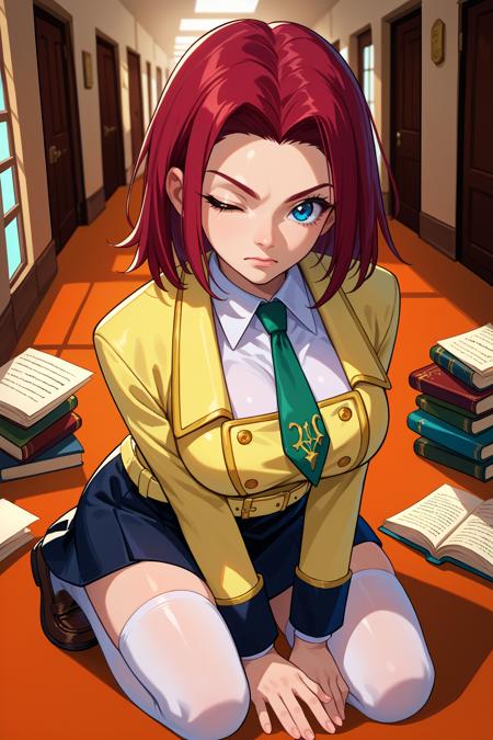 Kallen Kouzuki/紅月カレン (Code Geass) SDXL LoRA | 5 Outfits [Pony Diffusion]