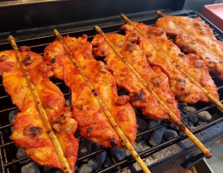 Bangtan grilled chicken skewers