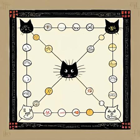 Yut game board, 윷판, 윷놀이 판版本v1.0 (ID: 237017)