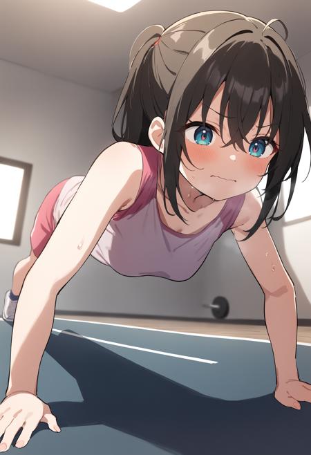 [Illust&XL&Pony] push-ups / 腕立て伏せ