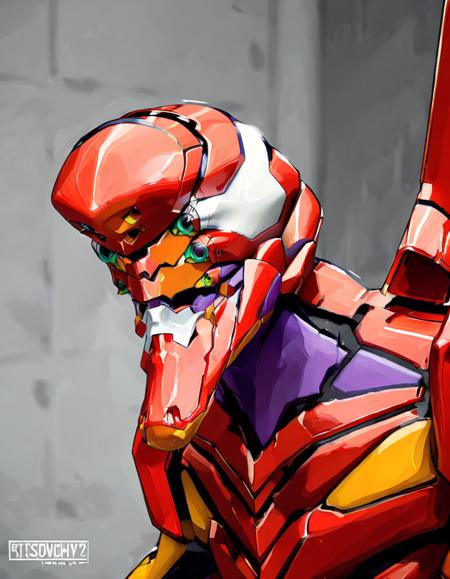 Neon Genesis Evangelion - Eva-02 - SDXL