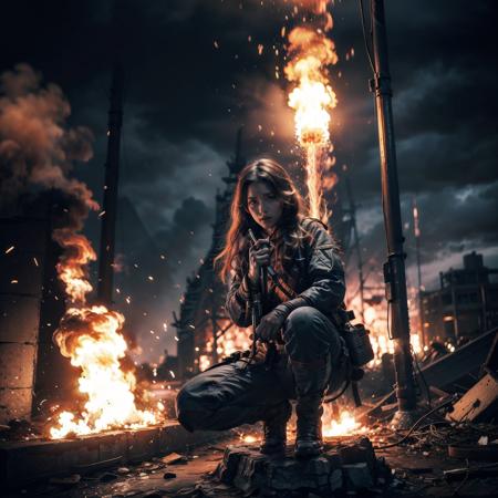 Flame scene