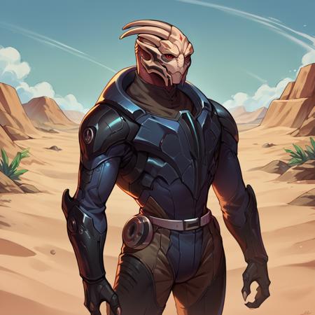 Turian (Male + Female) - Mass Effect Concept Lora - PonyXL