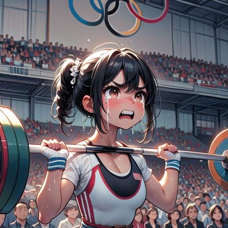 girl hate weightlifting failure