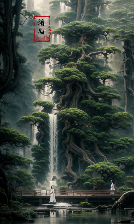 绪儿-【古风松】【 Gufeng pine 】 theme scenery
