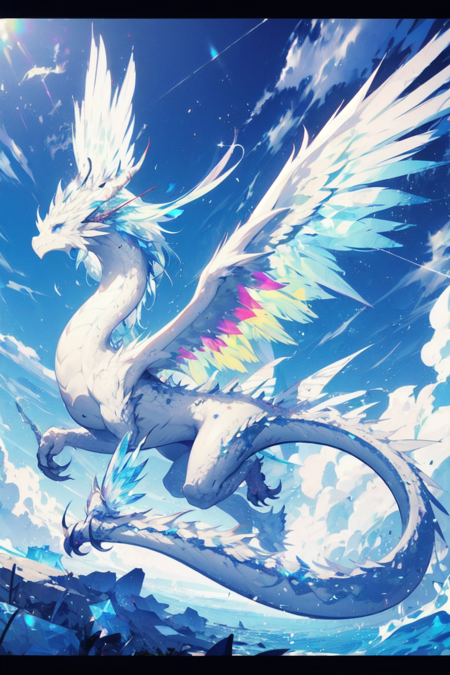 Four different styles of dragons by Dalle3
