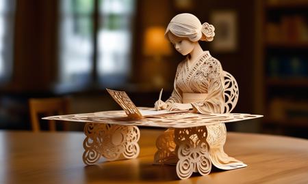 XL Realistic paper carving art style