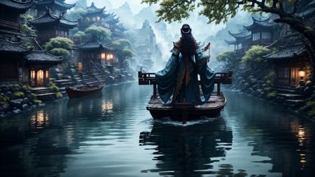 绪儿-水乡场景 Water town scene