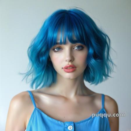 blue hair