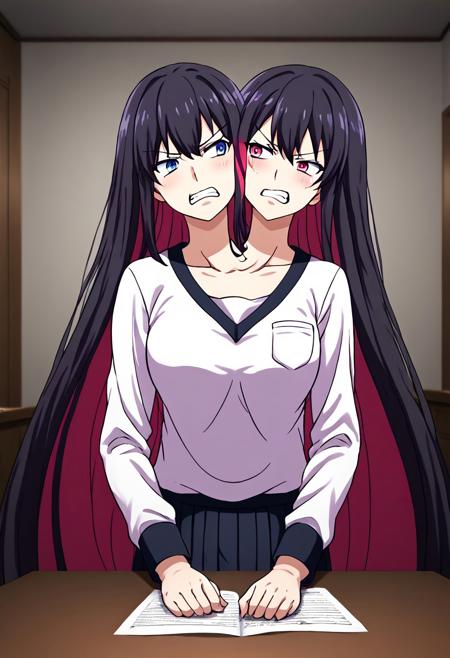 Conjoined Twin Girls Arguing