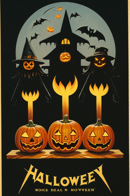 Halloween postcards from the early 1900s