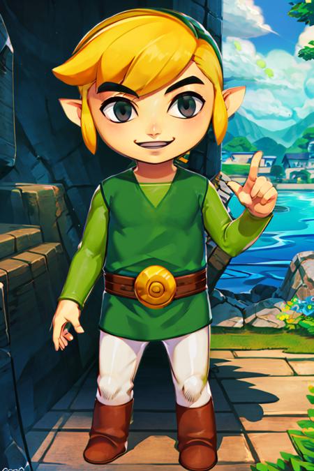 Santa Link! Toon Link - Multiple Outfits (The Legend Of Zelda: Wind Waker) [Pony & SD1.5]