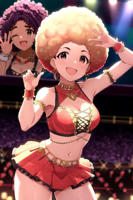 Afro Hair with Anime-Like Style