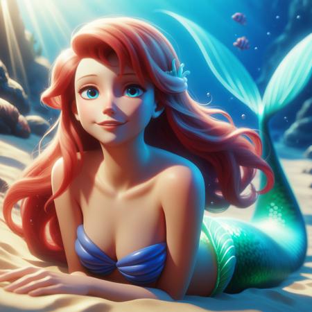 Ariel (The Little Mermaid) [DALL-E style] [Pony/IL]