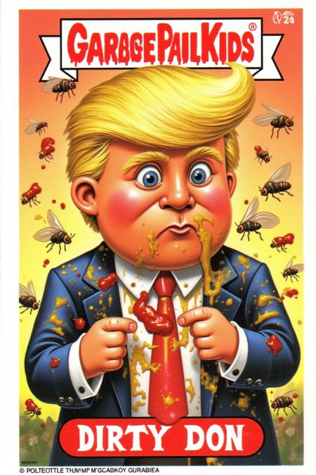 Garbage Pail Kids card style