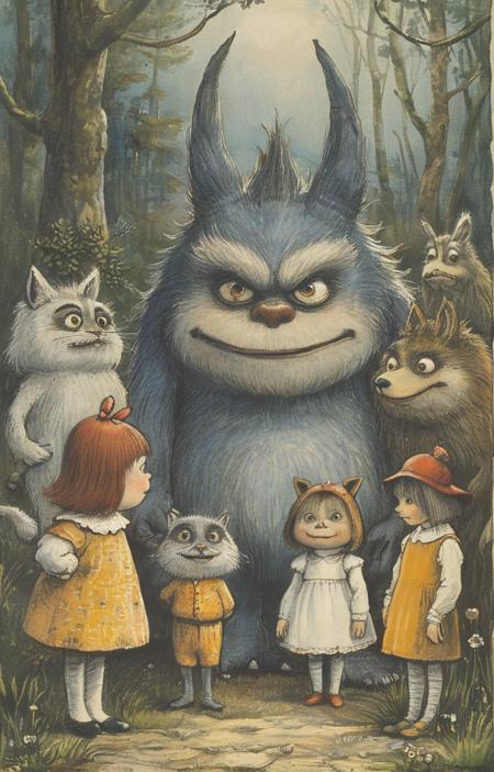 style of Maurice Sendak [SDXL] 377