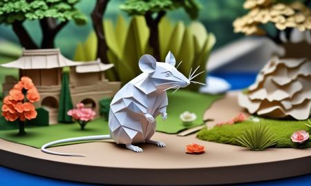XL Realistic paper carving art style