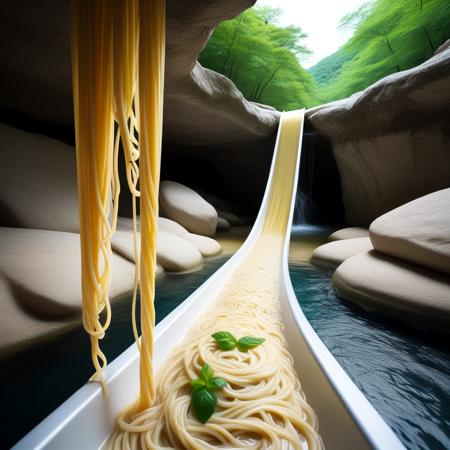 spaghetti and soumen slider