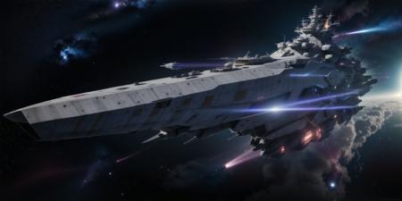 Space battleship (with bridge)