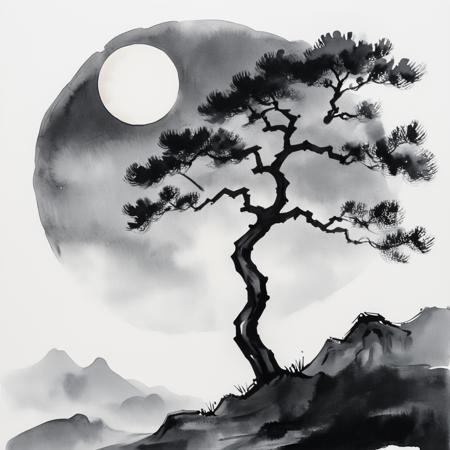 Zen Ink Wash Sumi-e (SDXL, Pony, Flux)