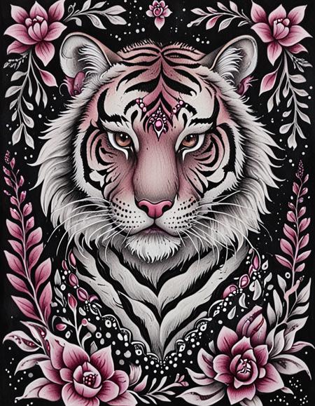 Gothic Pink Floral
