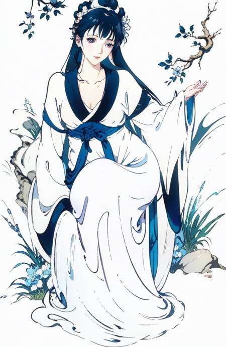 Chinese style line drawing, line drawing, illustration/new style版本v1.0 (ID: 252335)