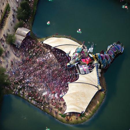 Rosie, the Floral Dragon Rose Garden - Tomorrowland