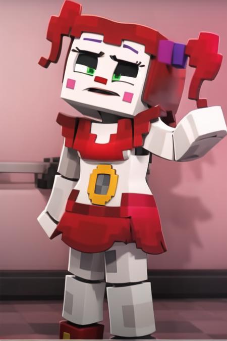 Circus Baby ZAMination Fazbear and Friends Minecraft /  FNAF / Five Nights at Freddy's  Pony+1.5
