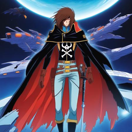 300 th LORA : Captain Harlock / Albator - SDXL (3D movie/anime)